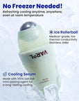 Ice Roll Serum | Cooling & Hydrating Roll-On Serum for Face, Puffy Eyes, Tannin & Panthenol for Pore Minimizing, Soothing, Facial Roller for Depuffing, Under Eye Bag Treatment | Korean Skin Care