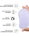Tangle Teezer Original Detangler Brush, Dry & Wet Hairbrush for All Hair Types, Lilac
