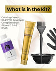 MOEHAIR Hair Coloring Kit | 9NN Permanent Hair Color (Very Light Blonde Intense), 20 Volume Developer 6%, Coloring Brush, Gloves & Mixing Bowl| Keratin Infused Color | Gray Coverage | Adds Shines