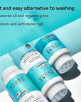 Acure Dry Shampoo - Brunette to Dark Hair, Powder Care to Refresh Treated Color Tinted Hair & Extend Cleansing with Cocoa & Rosemary Formula - 100% Vegan - 1.7 Oz Travel Pack Size