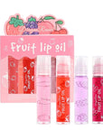 4-Piece Lip Gloss Set for Girls - Roll-On Lip Oil, Long Lasting Lip Care, Shining Clear Hydrating Glossy Tinted Balm