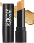 MEICOLY Gold Face Body Paint Stick,Face Paint for Halloween SFX Cosplay Makeup, Gold Eye Black Stick for Baseball/Softball/Football/Lacrosse,Shimmer Lipstick