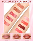 Hydrating Shimmer Lipstick,Moisturizing Jelly Lip Gloss,Shine Pink Red Lipstick Pen, Long Lasting Waterproof Tint Lip Balm Plumping Lip Stain Pen,Women's Day Makeup Gift for Women-03#