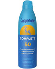 Coppertone Complete Sunscreen Spray SPF 50, Spray Sunscreen for Body, Lightweight, Water Resistant, 5.5 Oz, Pack of 3