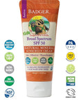 Badger - SPF 30 Kids Sunscreen Cream with Zinc Oxide for Face and Body, Broad Spectrum & Water Resistant Reef Safe Sunscreen, Natural Mineral Sunscreen with Organic Ingredients 2.9 fl oz (2 pack)
