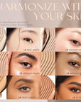 Foundation Makeup,Soft Beige Full Coverage Foundation Makeup(Built-in brush)Vegan Face Makeup(03#)