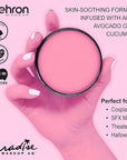 Mehron Makeup Paradise Makeup AQ Pro Size | Stage & Screen Performance, Face & Body Painting, Beauty, Cosplay, and Halloween | Water Activated Face Paint, Body Paint 1.4 oz (40 g) - Pastel Pink