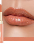 Oulac Orange Nude Shine Lipstick - Peach Moisturizing Lip Stick Glossy Tinted Lip Balm, Sheer Shine Juicy Finish, Lightweight and Hydrating Formula for Dry Lip Care, Vegan 2.2g/0.07oz (05)