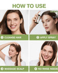 Rosemary Oil Hair Growth Spray, Thickening Hair & Scalp Serum, Nourishing Formula with Castor, Batana, Biotin for Hair Growth, Promotes Fuller Follicles for Women & Men – All Hair Types (2 Oz, 1 Pack)
