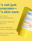 Seaweed Bath Co. Refresh & Protect Hydrating Serum Stick SPF 50 Zinc Oxide Face Sunscreen, 0.8 Oz., Lightweight Facial Sunblock for Women & Men