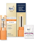 RoC Multi Correxion Revive + Glow Vitamin C Eye Balm (0.14 oz) with Retinol Eye Cream Packette