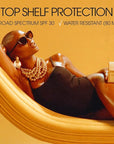 "VACATION" Shimmer Oil SPF 30 by Vacation Sunscreen, Shimmer Sunscreen Body Oil with Broad Spectrum SPF 30, Water Resistant (80 Minutes), 2.9 Fl. Oz.