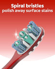 Colgate 360 Advanced Optic White Whitening Toothbrush with Tongue Cleaner, Soft, 4 Count