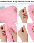 16pcs Makeup Remover Cloths Reusable, Reusable Makeup Wipes, Washable Makeup Remover Pads, Ultra Soft Towels for Women, Erase Your Face & Lips for All Skin, 8 Colors, 6.3 X 6.69 In