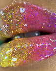 UNICORN SNOT Plant-Based Glitter Lip Gloss Gift Set - Sparkly & Shimmer Lips for Christmas Gift Set | Holographic Lip Gloss, Stocking Stuffers for Holiday | Vegan & Cruelty Free 0.37fl oz 3-Pack