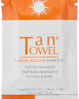 Tan Towel Self Tan Towelette Wipe Medium Deep Classic 10 Count