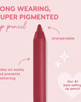 ColourPop Lippie Lip Pencil - High-Pigment, Long-Lasting Lip Liner - Sharpenable Lip Liner Pencil for High-Impact Lip Color - Vegan, Cream Formula with Precise Application - Bichette (0.04 oz)