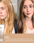 FOUR REASONS Color Mask - Latte - (27 Colors) Toning Treatment, Color Depositing Conditioner, Tone & Enhance Color-Treated Hair - Semi Permanent Hair Dye, Vegan and Cruelty-Free, 6.76 fl oz