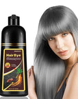 Fvquhvo Silver Gray Hair Dye Shampoo, Hair Color Shampoo for Women Men, Long Lasting Silver Grey Hair Dye, Champu Para Canas, Colors in Minutes, Easy to Use, 16.90 Fl Oz