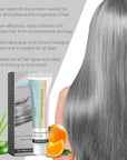 2-in-1 Natural Essence Extract Silver Hair Dye, Caremey No Bleaching SilverGrey & Smoke Grey Hair (2pcs)