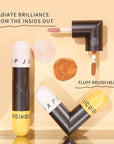 AKARY Liquid Highlighter Makeup for Face Body, Contour Warm Brown)