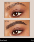 Morphe Micro Dual Eyebrow Pencil - Dual-Ended Brow Pencil Featuring a Retractable, Ultra-Precise, Pointed Tip - Richly Pigmented, Smooth-Gliding, Long-Lasting Wax Formula - Java (0.003 oz)