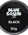 Blue Squid PRO Face Paint - Professional Water Based Single Cake Facepaint & Body Paints - SFX Makeup, Kids Adults Face Painting for Costume, Halloween, Cosplay - Classic Black 90g / 3oz