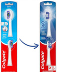 Colgate 360 Deep Clean Battery Powered Toothbrush Replacement Heads, Soft, 2 Pack