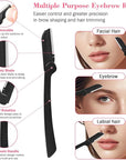 Tweezers Set, Hyxhappy 9 pcs Professional Stainless Steel Tweezer Kit for Women Facial Hair, Precision Plucke Tweezers with Luxurious Travel Case for Ingrown Hair Removal