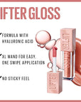 Maybelline Lifter Gloss, Hydrating Lip Gloss with Hyaluronic Acid, High Shine for Plumper Looking Lips, Gold, Warm Neutral, 0.18 Ounce