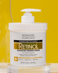 Advanced Clinicals Retinol Body Lotion & Face Moisturizer | Visible Anti Aging Skin Care Retinol Body Cream For Women & Men Targets Look Of Fine Lines, Wrinkles & Crepe Looking Dry Skin, 16OZ, 2-Pack