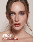 MAKI YIKA 3Pc Metallic Lipstick Long Lasting Pink Brown Red Glitter Lipsticks High Shine Lipstick No Smudge No Transfer Liquid Lip Gloss (Pink/Brown/Red)