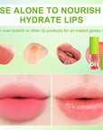 4 PCS Hydrating Lip Oil, Big Brush Head Lip Glaze Shiny Transparent Lip Glow Oil, Nourishing & Non-sticky Long Lasting Fresh Clear Smooth Lip Care Plumping Lip Oil (4PCS)