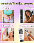 b.tan Clear Face Tan Mist | Gimme The Glow Down - Best Facial Tanner Spray, Gradual Bronzing Sunless Tanning Water, Infused with Rosewater, Vegan, Cruelty Free, 6.7 Fl Oz
