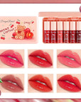 Eakroo 6 Colors Cherry Lip Tint Stain Set, Lip