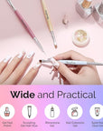 Melodysusie 2-in-1 nail art brushes