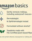 Amazon Basics Make Up Remover Wipes, Fragrance Free, 25 Count, Pack of 2 (Previously Solimo)