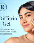 Differin Acne Treatment Gel, 30 Day Supply, Retinoid Treatment for Face with 0.1% Adapalene, Gentle Skin Care for Acne Prone Sensitive Skin, 15g Tube (Packaging May Vary)