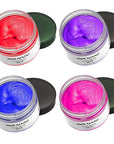 EFLY Temporary Hair Color Chalk For Kids, Hair Wax Color For 4 5 6 7 8 9 Year Old Girl Gifts, Birthday,Party, Cosplay DIY, Children's Day, Halloween, Christmas (4, Red Purple Blue Pink)