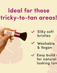Coco & Eve Sunny Honey Bali Bronzing Bundle (Dark). All Natural Sunless Tanning Mousse. Instant Self Tanning Lotion with Bronzer, Mitt Applicator and Kabuki Brush.