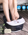Foot spa bath massager with