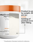 Codeage Multi Collagen Protein Powder Peptides, Hydrolyzed Collagen for Women & Men, Collagen Supplements, Grass Fed Bone Broth, 2-Month Supply, Unflavored, Type 1, 2, 3, 5 & 10, Non-GMO - 20 OZ