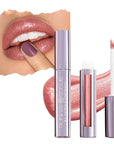 Runway Rogue LuxGloss Lip Gloss, High-Pigment Shimmery Muted-Rose Lip Gloss, ‘Strike a Pose’