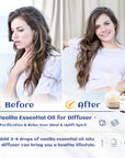 HIQILI 1 Fl Oz Vanilla Essential Oil, Undiluted Natural Strong Fragrance Add in Skin Perfume, Unscented Lotion, Candle Soap Making Scent, Relax at Home with Diffuse Warm Sweet Aroma
