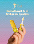 Juvia's Place Magic Lip Oil - Mango - Smooth, Hydrating with Vitamin E for Soft, Glossy, Juicy Lips - Infused with Fruit Extracts - Tinted, Shimmering, Lightweight & Non-sticky Lip Oil for Summer