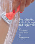 Billie Razors for Women Shave Kit – Women’s Razor + 4 x 5-Blade Razor Refills + Magnetic Holder – Coral