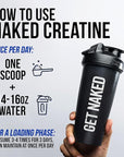 Pure Creatine Monohydrate – 200 Servings - 1,000 Grams, 2.2lb Bulk, Vegan, Non-GMO, Gluten Free, Soy Free. Aid Strength Gains, No Artificial Ingredients - Naked CREATINE