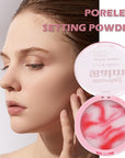 Beauty Poreless Setting Powder, Two Color Cream Translucent Skin Downy