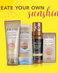 Jergens Self Tanner, Natural Glow Instant Sun, Sunless Tanning Mousse, Quick Self Tanner Foam, Ultra Deep Brozne, 6 Oz