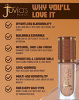 Juvia’s Place Bronzed Liquid Bronzer - Butterscotch - Liquid Bronzer for Face with Silky Blendable Texture - Buildable Coverage for Natural Contour & Dimension - Easy-to-Blend Patch-Proof Formula